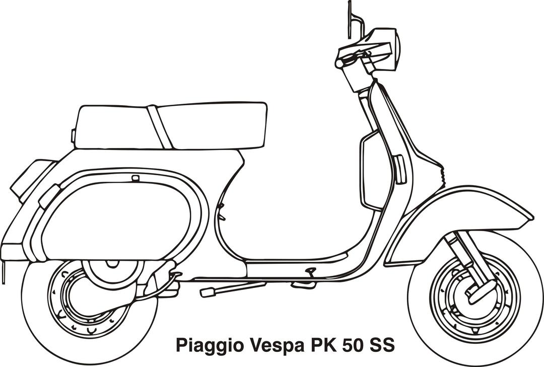 Piaggio Vespa PK 50 SS, year 1983 png transparent