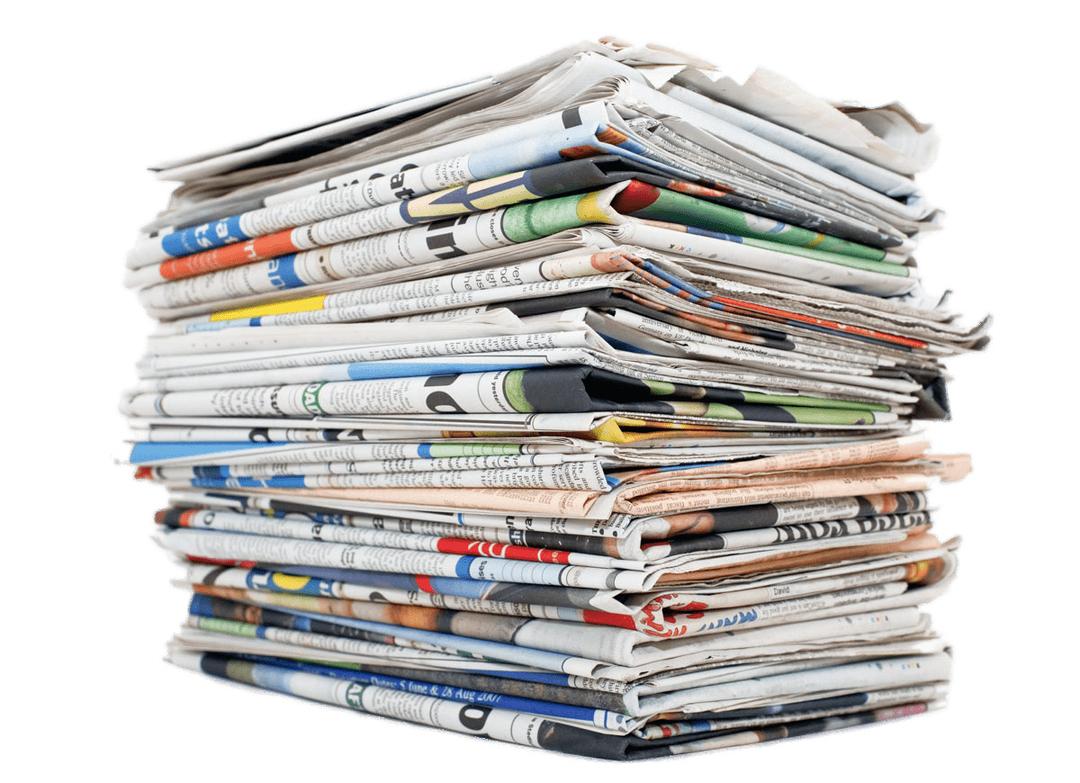 Pile Of Newspapers png transparent