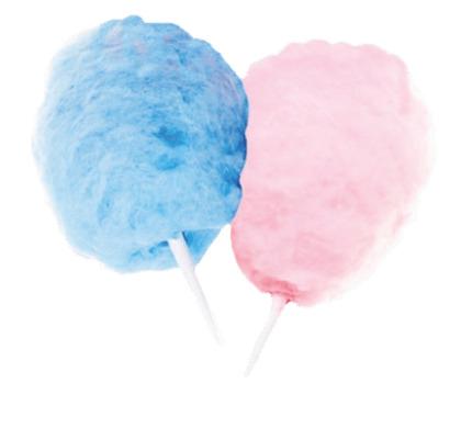 Pink and Blue Candy Floss png transparent