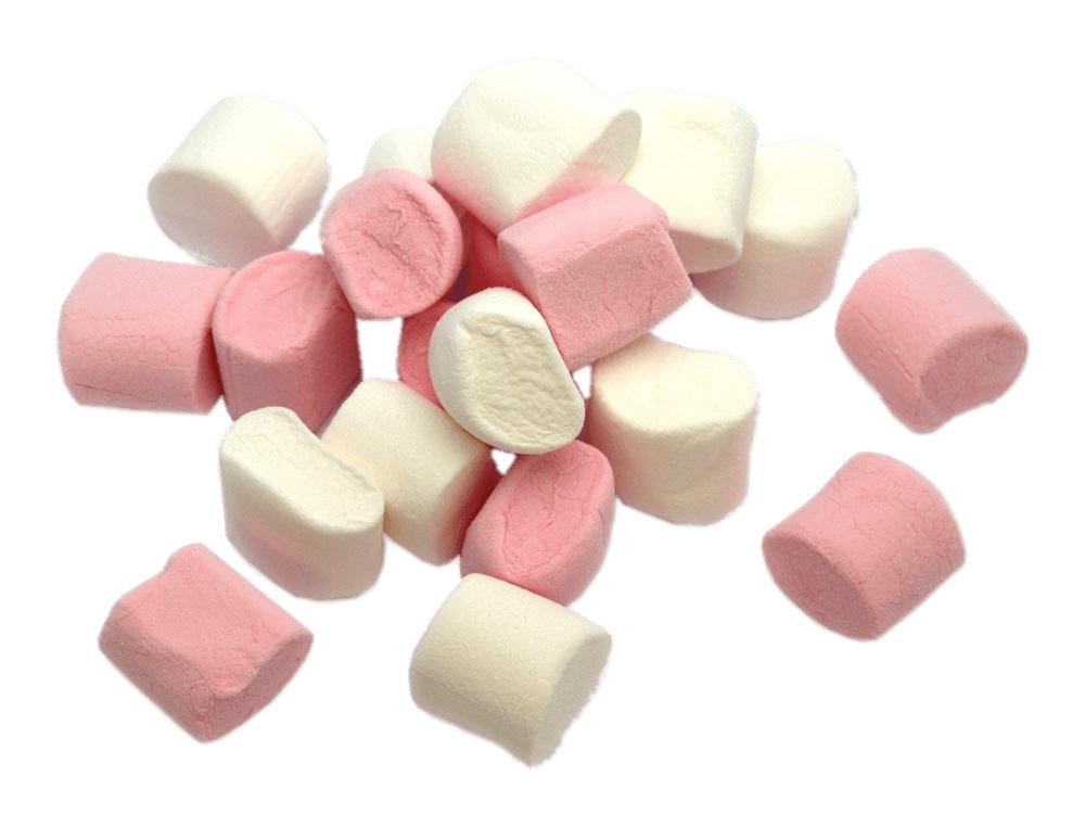 Pink and White Marshmallows png transparent