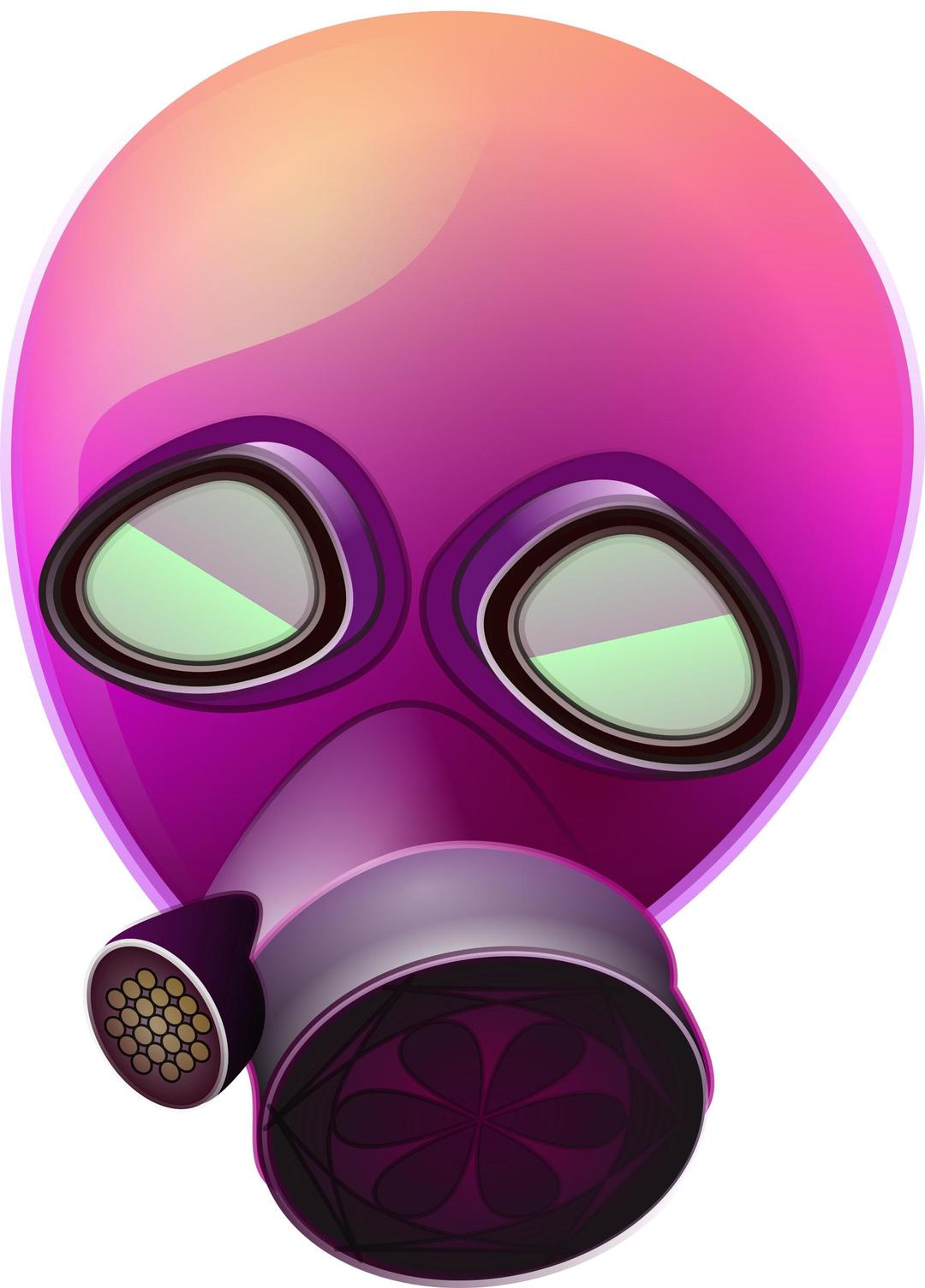 pink-gas-mask png transparent