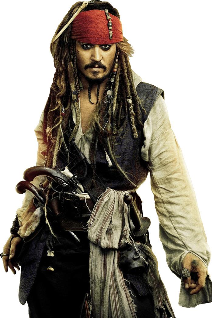 Pirates Of the Caribbean Jack Sparrow png transparent