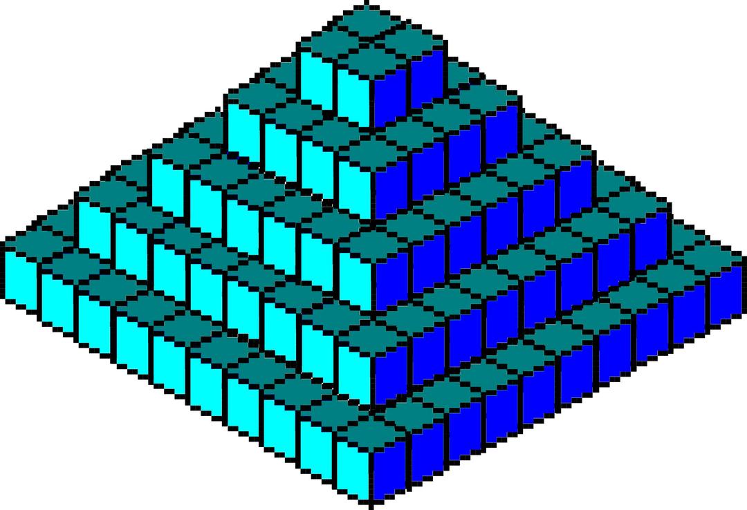 Pixel Piramide png transparent