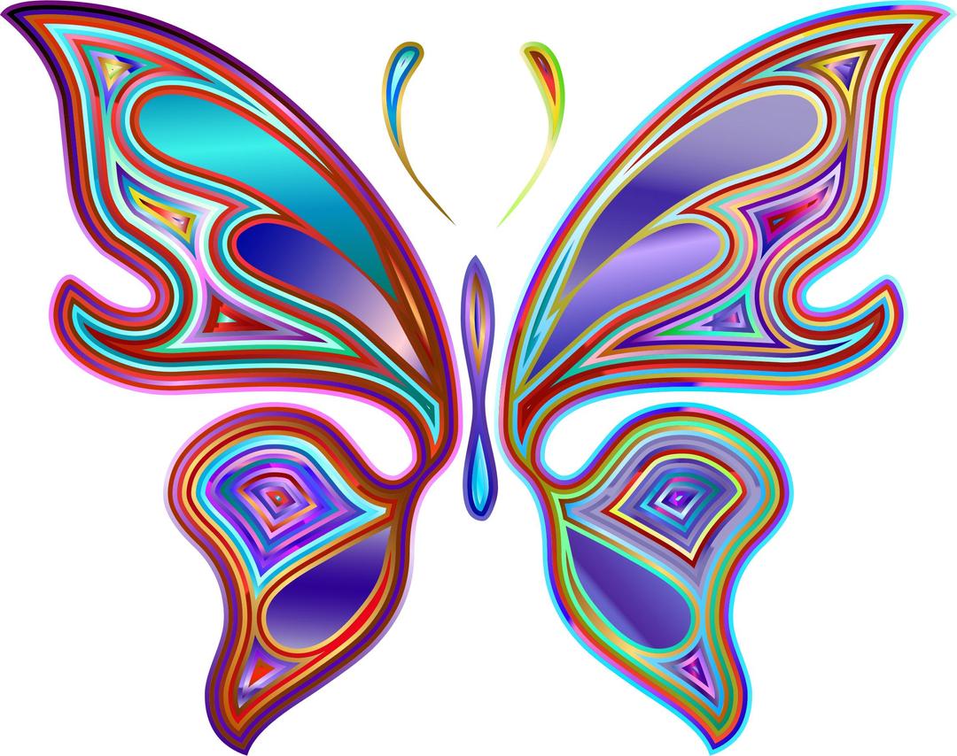 Prismatic Butterfly 6 Variation 2 png transparent