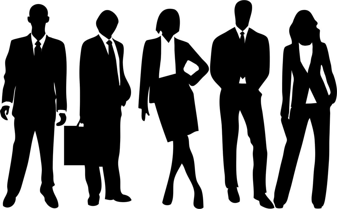 Professional People Silhouette png transparent
