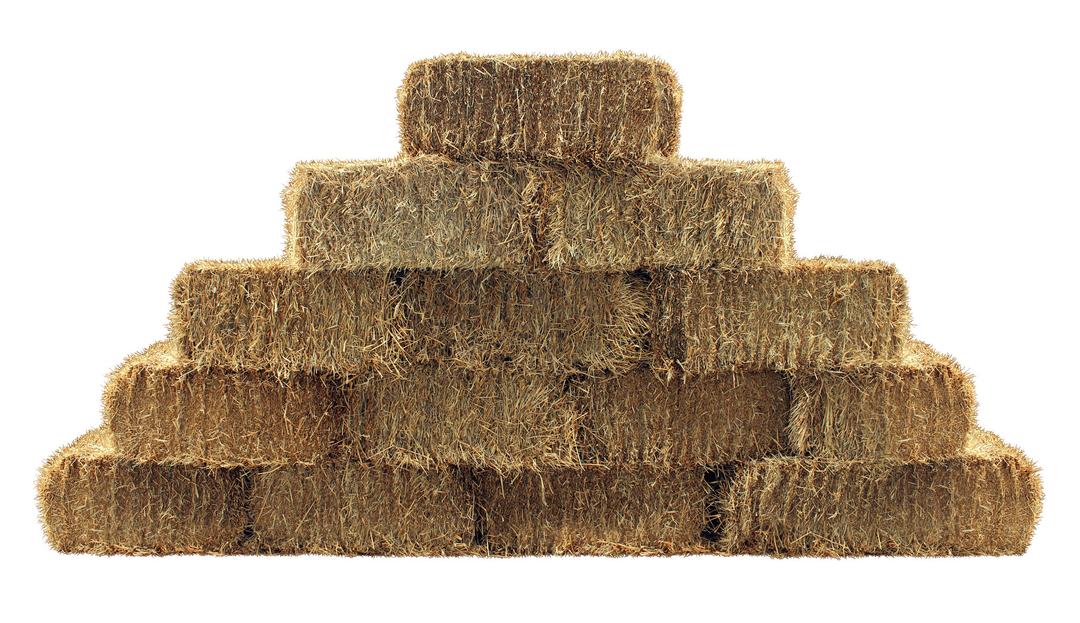 Pyramid Of Straw Bales png transparent