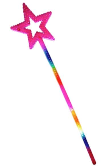 Rainbow Star Magic Wand png transparent