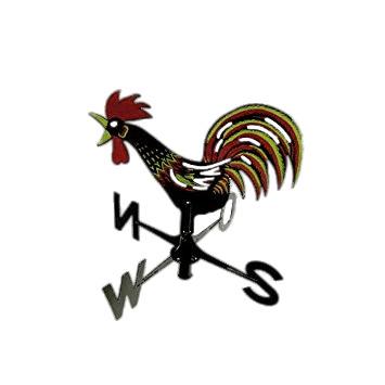 Red and Green Weathercock png transparent