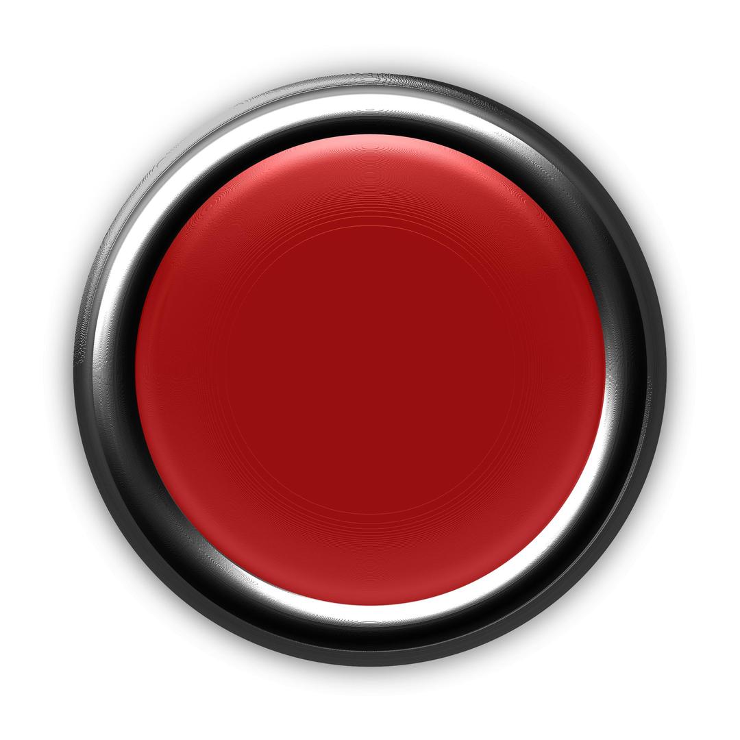 Red Button with Internal Light Turned Off png transparent