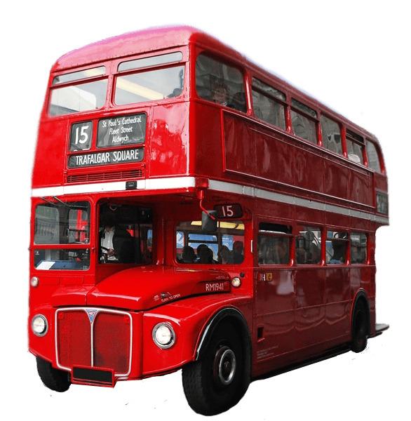 Red Double Decker Bus London png transparent