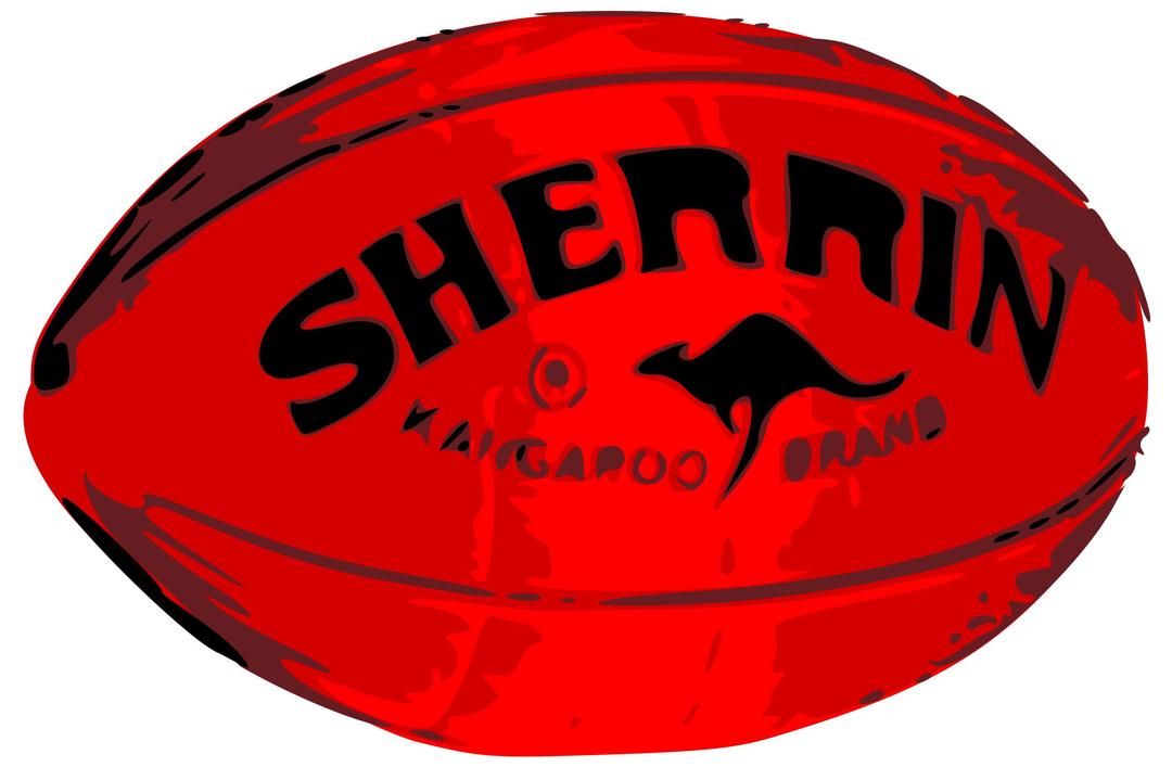 Red football png transparent