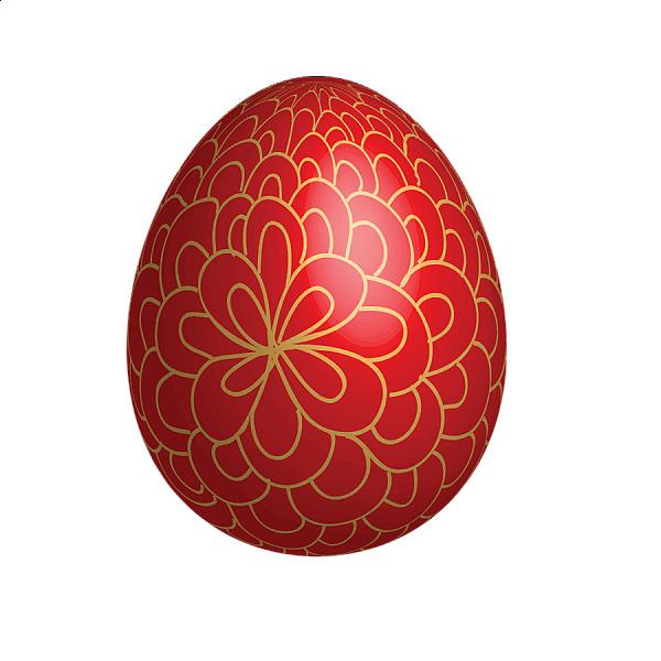 Red Gold Easter Egg png transparent