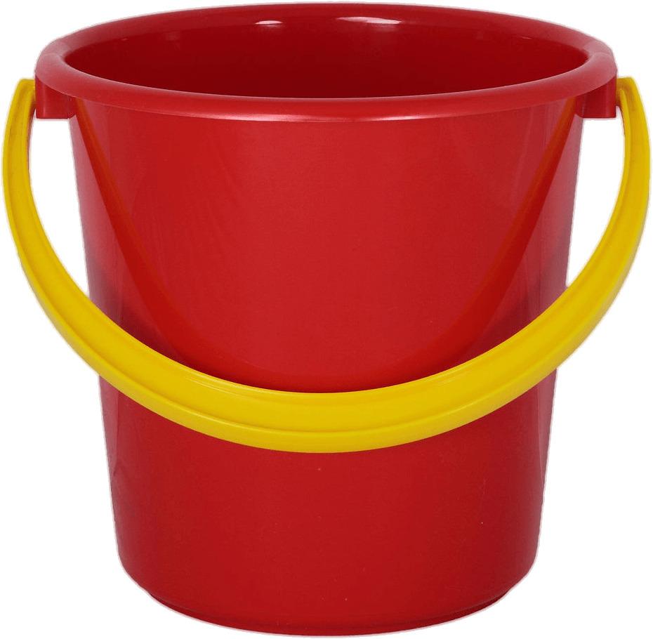 Red Plastic Bucket png transparent