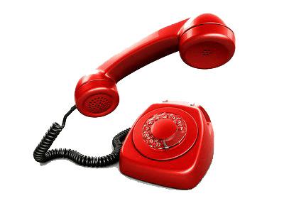 Red Ringing Phone png transparent