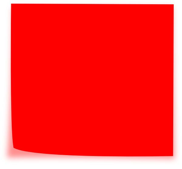 Red Sticky Note png transparent