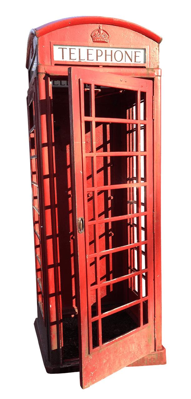 Red Telephone Booth In London png transparent