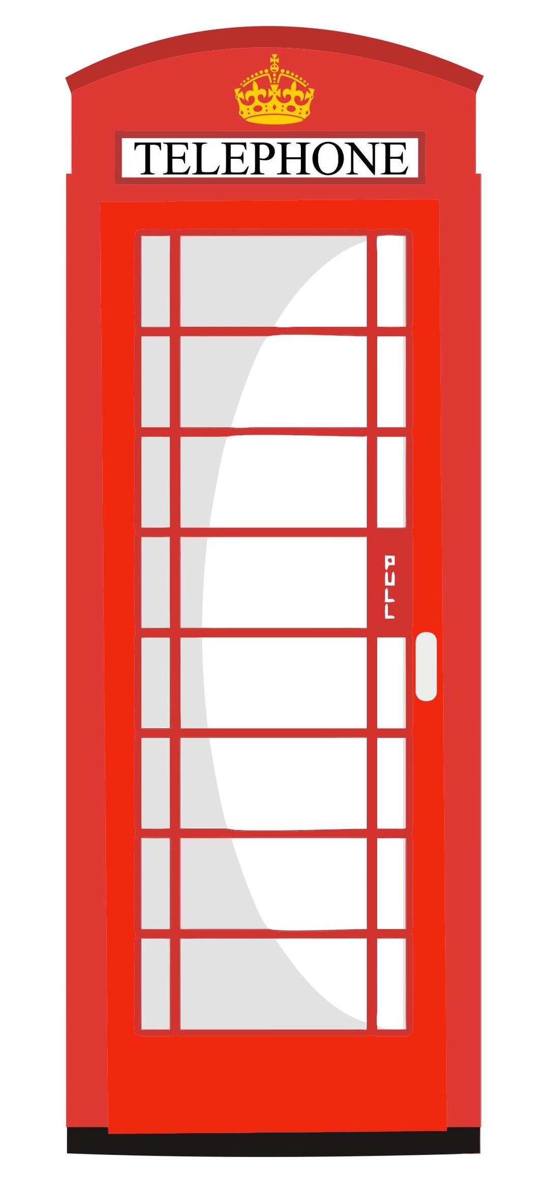 Red Telephone Box png transparent