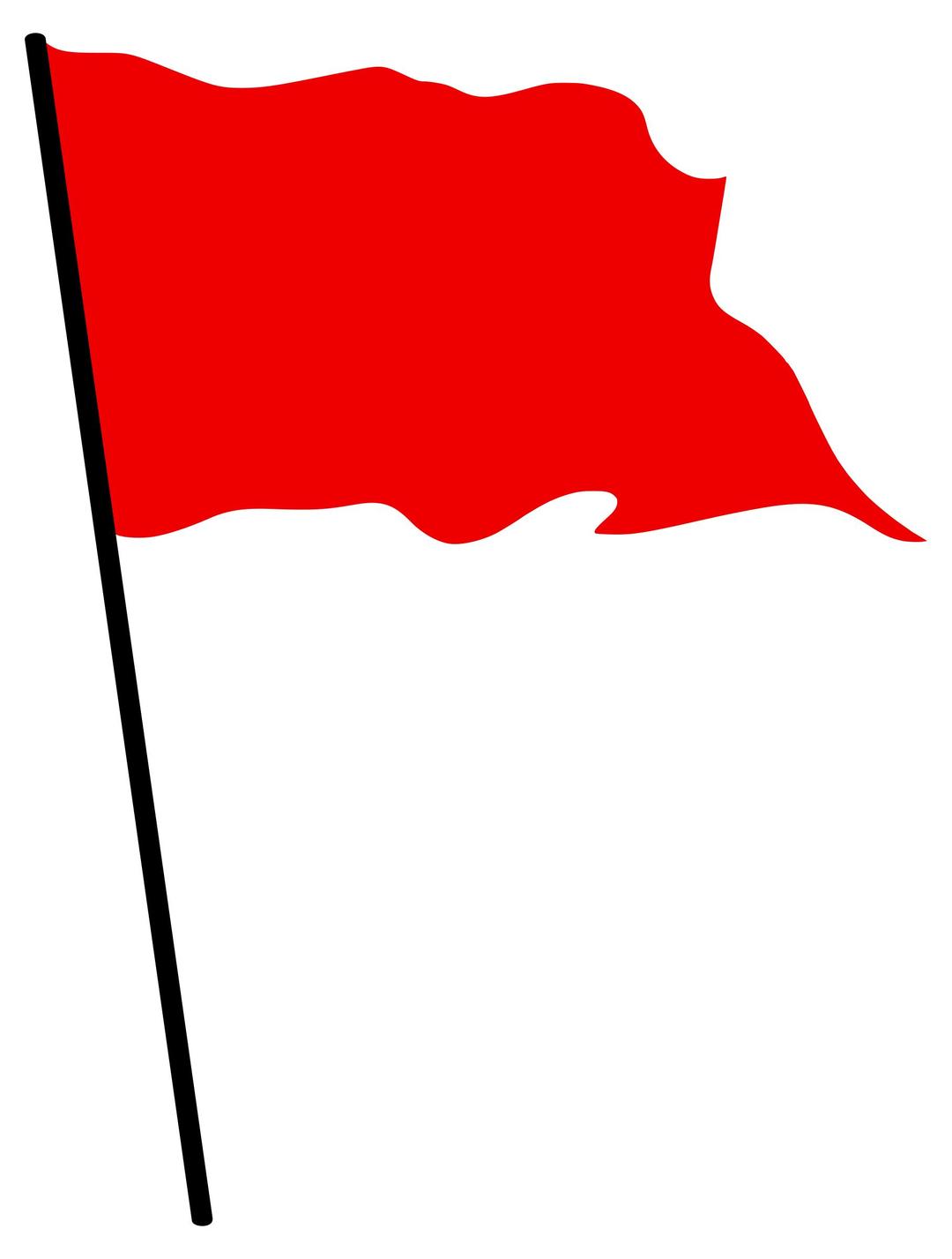 Red Waving flag png transparent