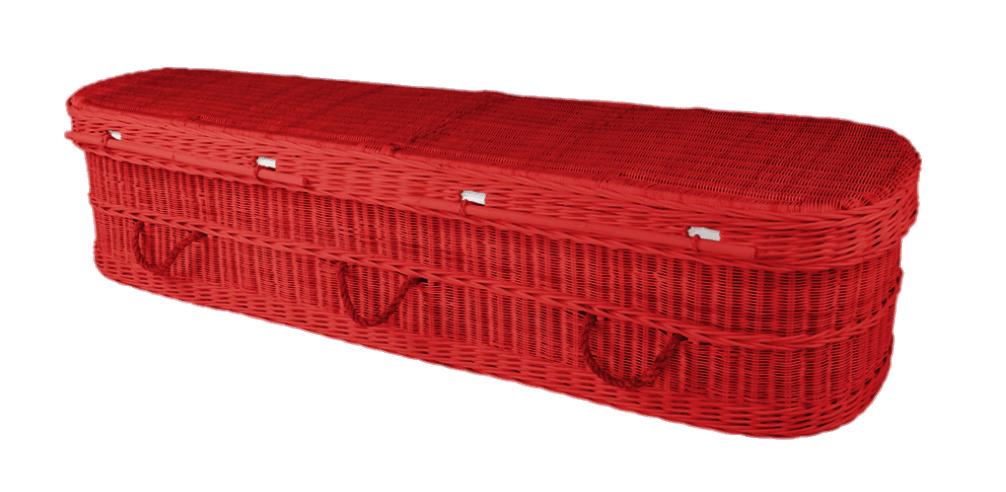Red Wicker Coffin png transparent