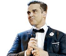 Robbie Williams Singing png transparent