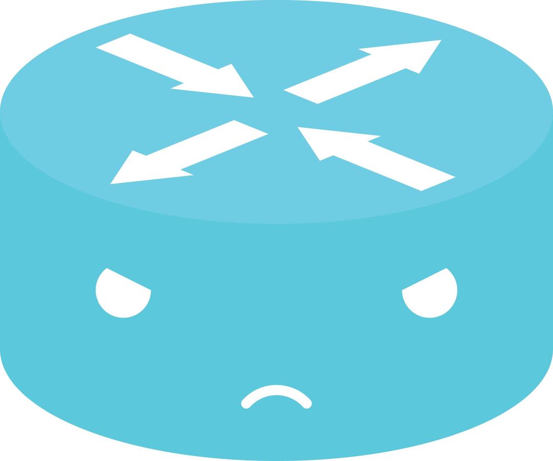 Router Emoticon "Bad Mood" png transparent