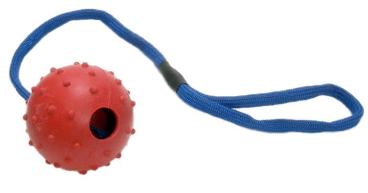 Rubber Ball on Rope For Dogs png transparent