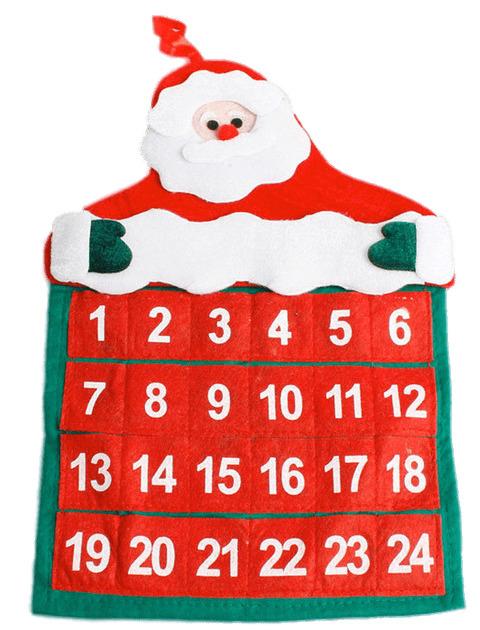 Santa Claus Advent Calendar png transparent