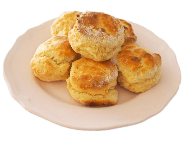 Scones on Plate png transparent