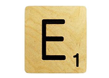 Scrabble Tile E png transparent