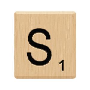 Scrabble Tile S png transparent