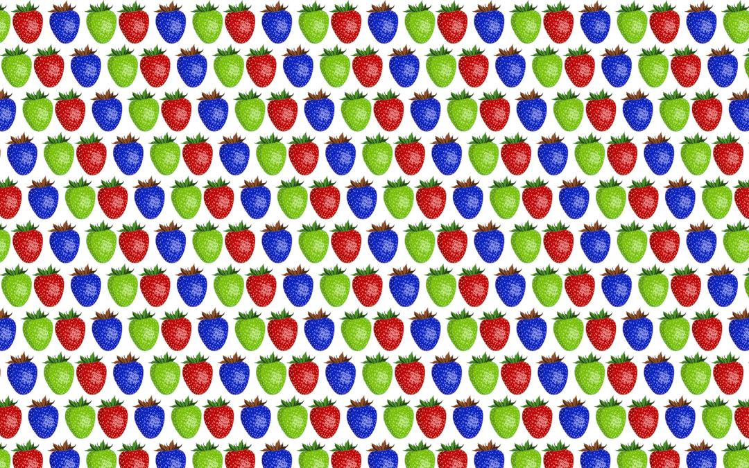 Seamless Shiny Strawberry Pattern 2 png transparent