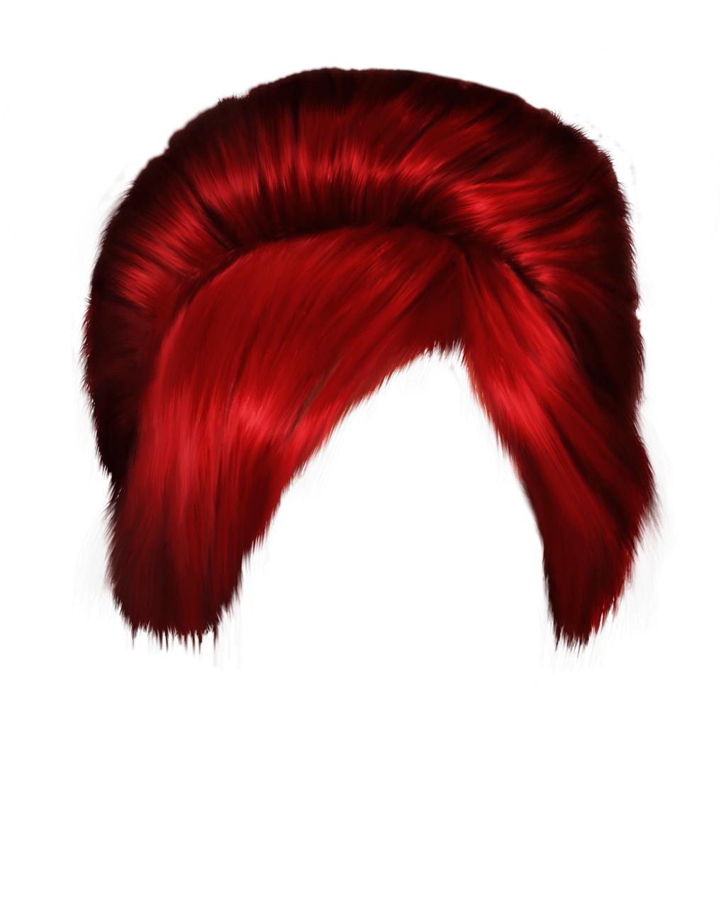 Short Red Women Hair png transparent