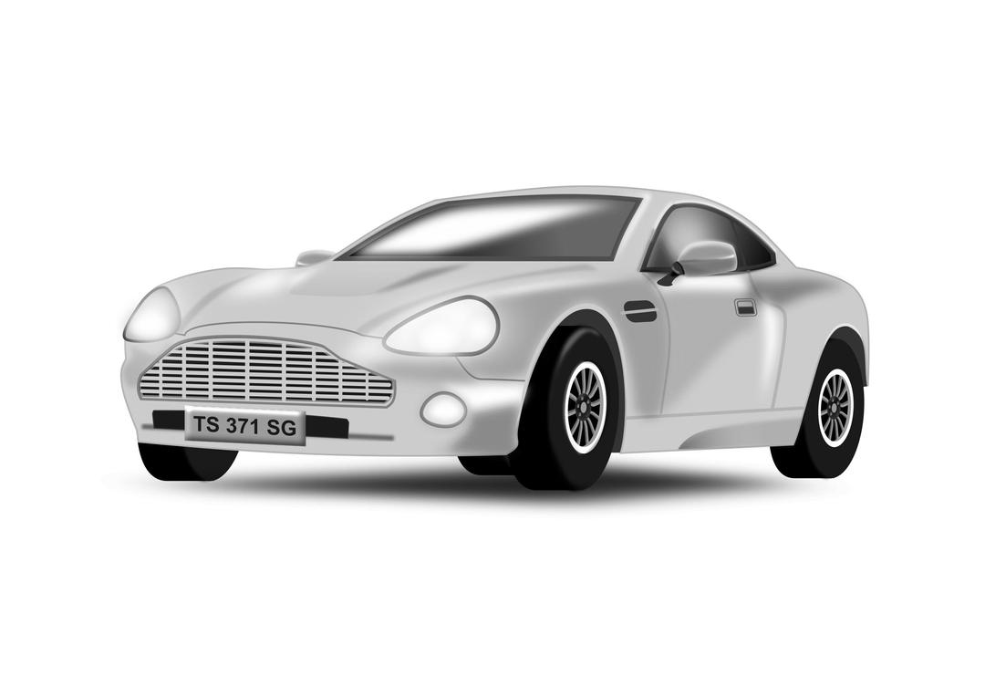 Silvery Car png transparent