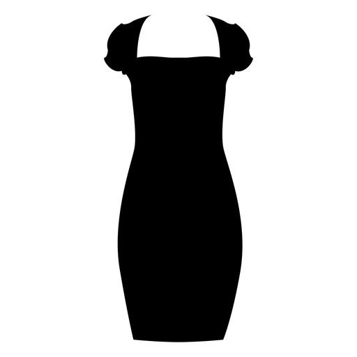 Simple Black Dress png transparent
