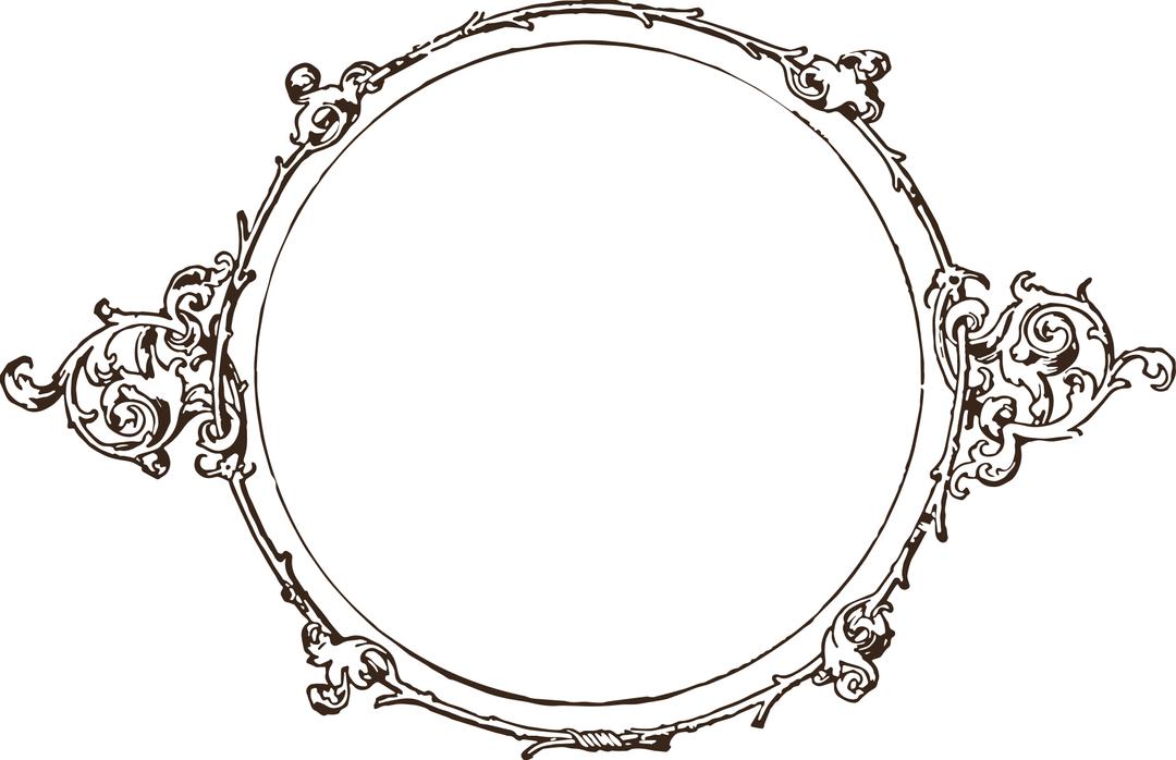 Simple Circle Frame png transparent