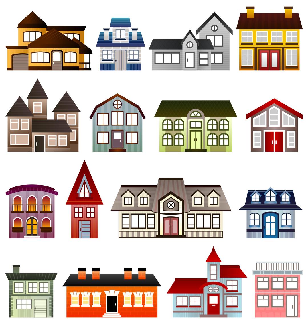 Simple Houses png transparent