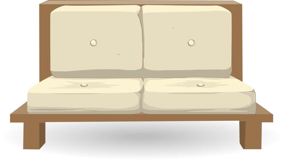 Simple sofa from Glitch png transparent