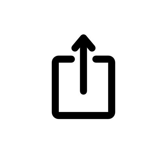 Simple Upload Arrow Button png transparent