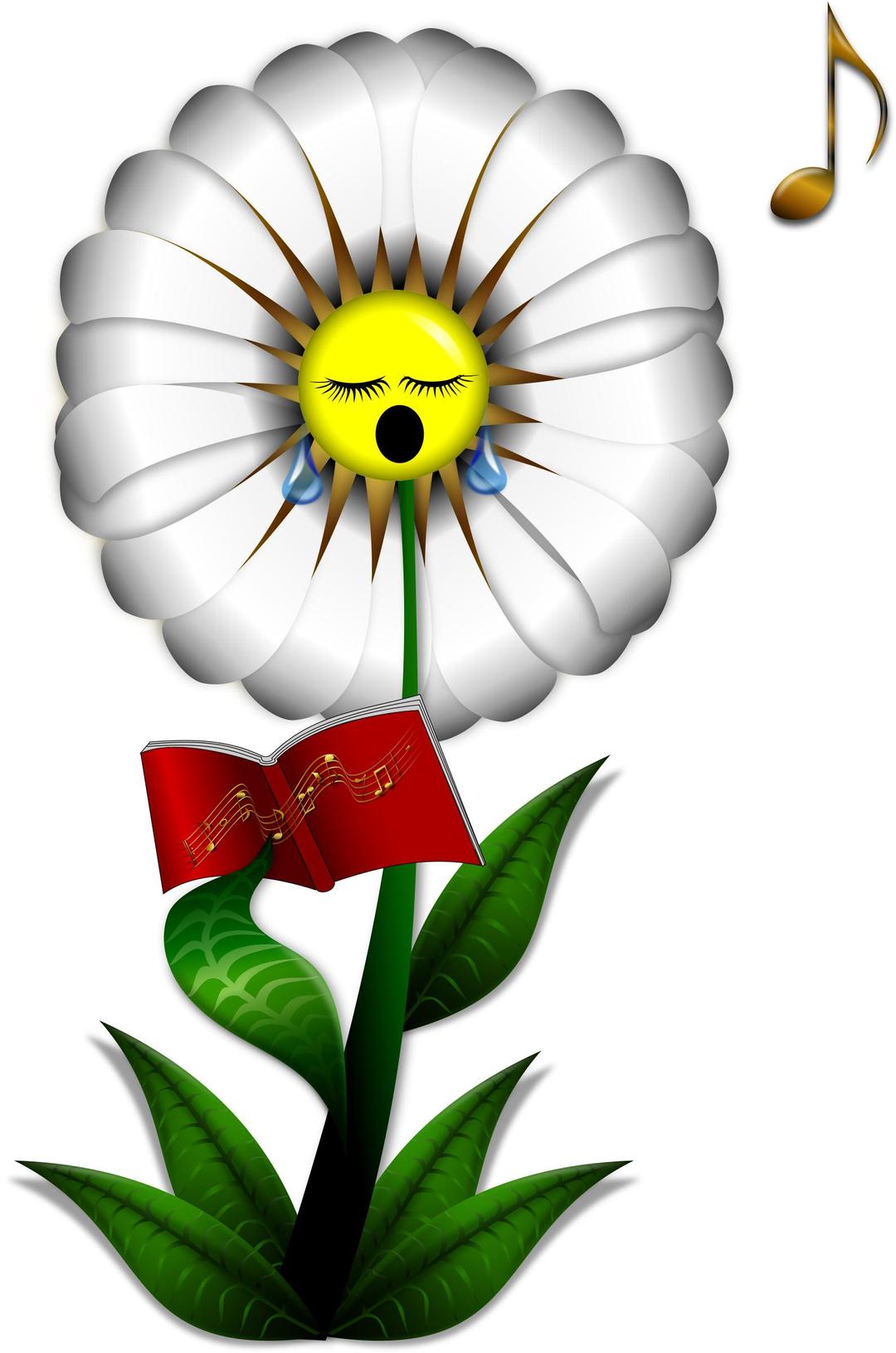 Singing Daisy png transparent