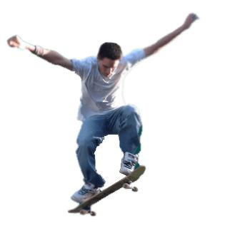 Skateboarder Jumping png transparent
