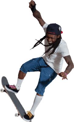 Skateboarder Smiling png transparent