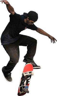 Skateboarder Stunt png transparent