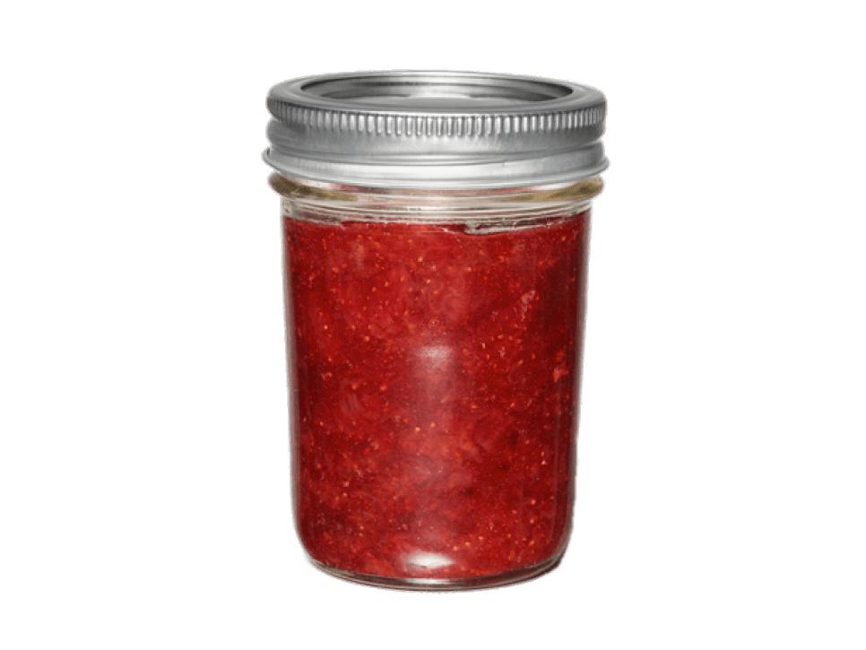 Small Raspberry Jam Jar png transparent