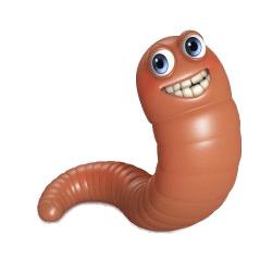 Small Red Worm Clipart png transparent