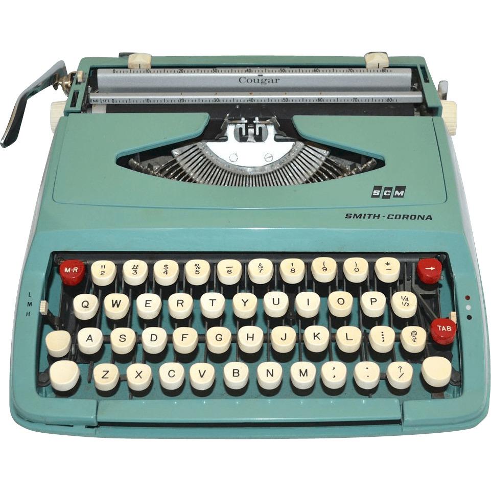 Smith Corona Typewriter png transparent