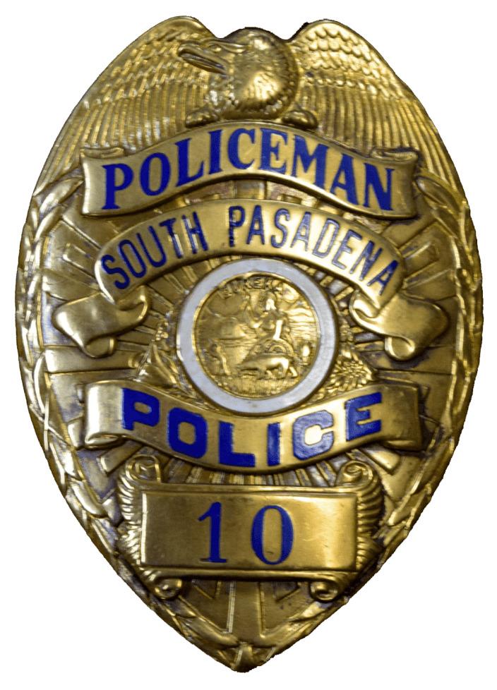South Pasadena Police Badge png transparent