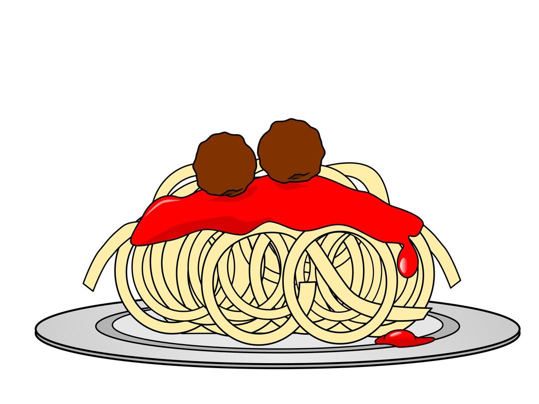 Spaghetti and Meatballs Monster SMIL Animation png transparent