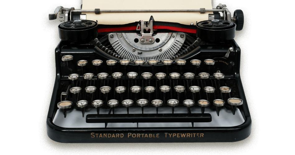 Standard Vintage Typing Machine png transparent