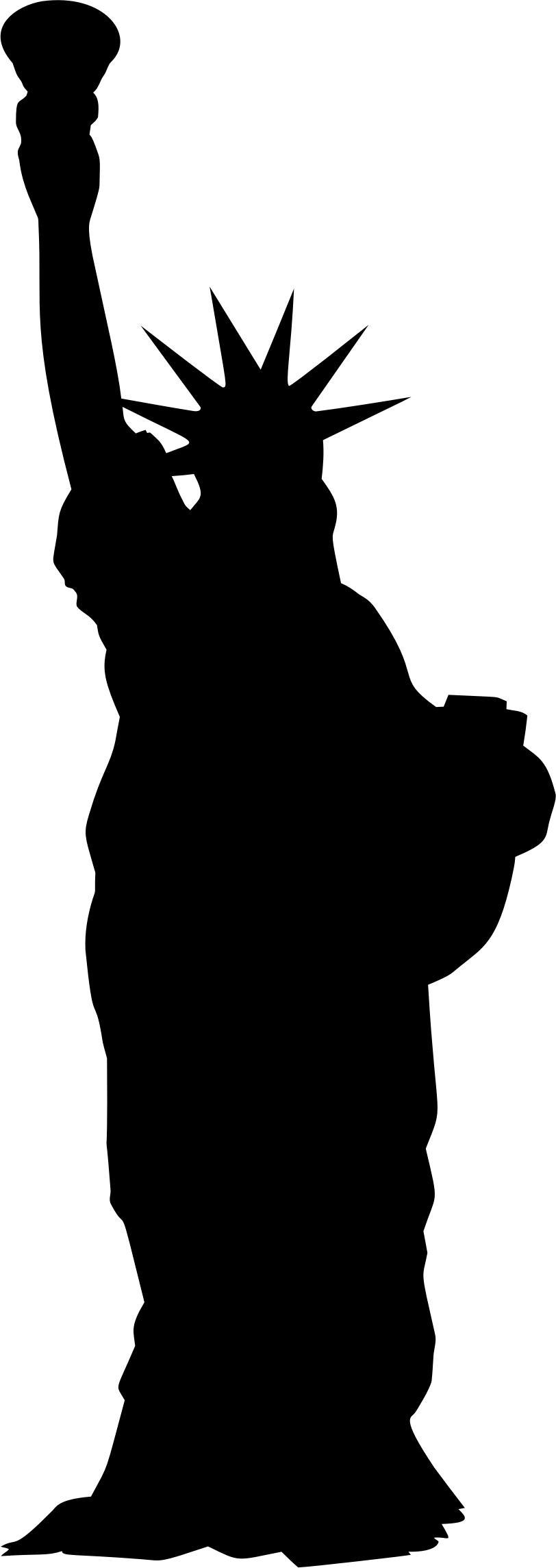 Statue Of Liberty Type 2 Silhouette png transparent