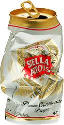 Stella Artois Crushed Can png transparent